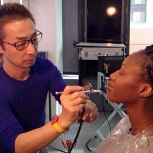 エアブラシメイクアップの仕上がり / Airbrush makeup finish