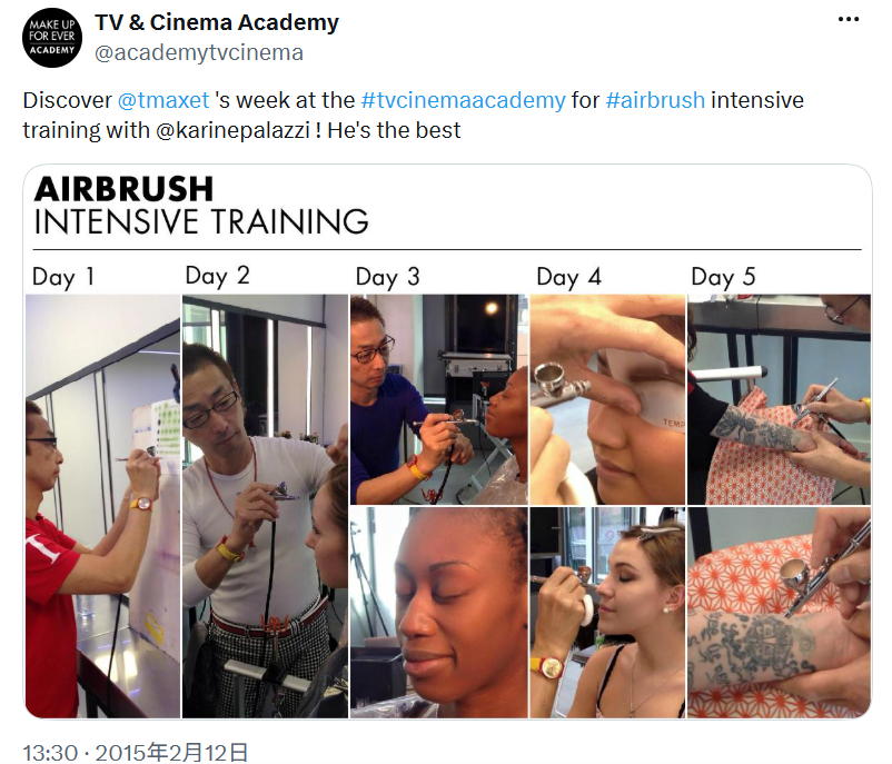 He is Best at TV&CINEMA Academy by MAKE UP FOR EVER Academy